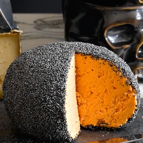 unwashed poppy seed cheddar cheese ball