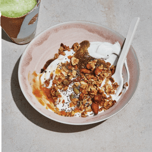 chia seed pudding bowl